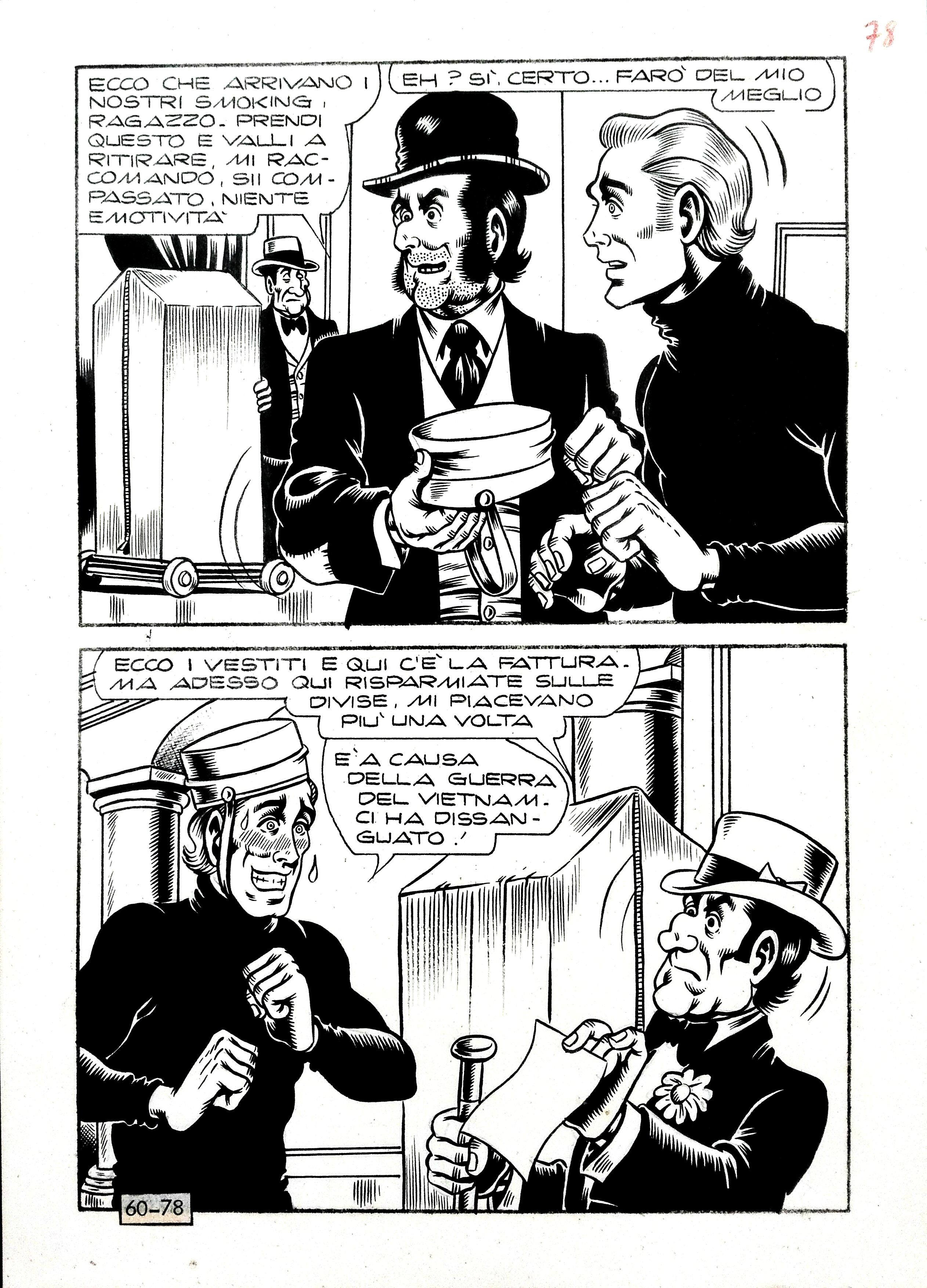 Alan Ford And Il Gruppo Tnt Par Roberto Raviola Magnus Planche Originale 9611