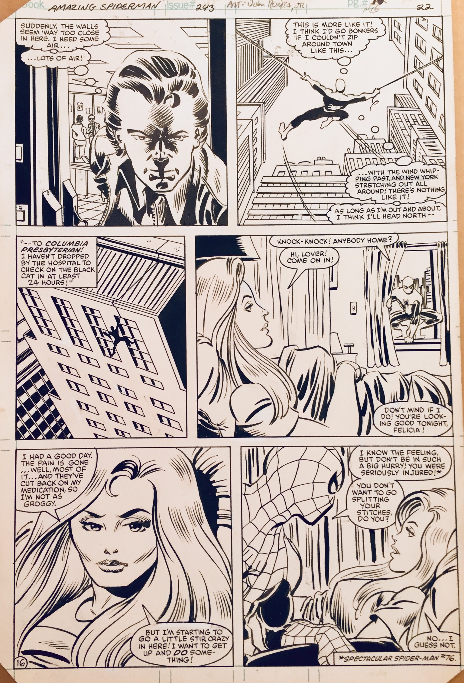 John Romita Jr Dave Simons Amazing Spider Man Planche Originale