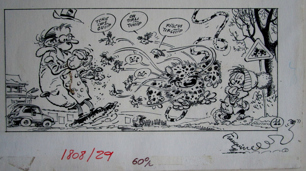 Franquin Marsupilosit S Par Andr Franquin Planche Originale