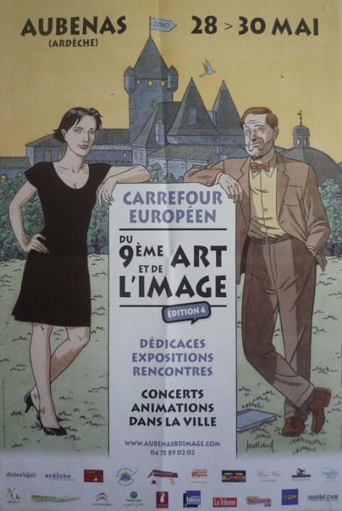 Andr Juillard Affiche Festival Aubenas Illustration Originale